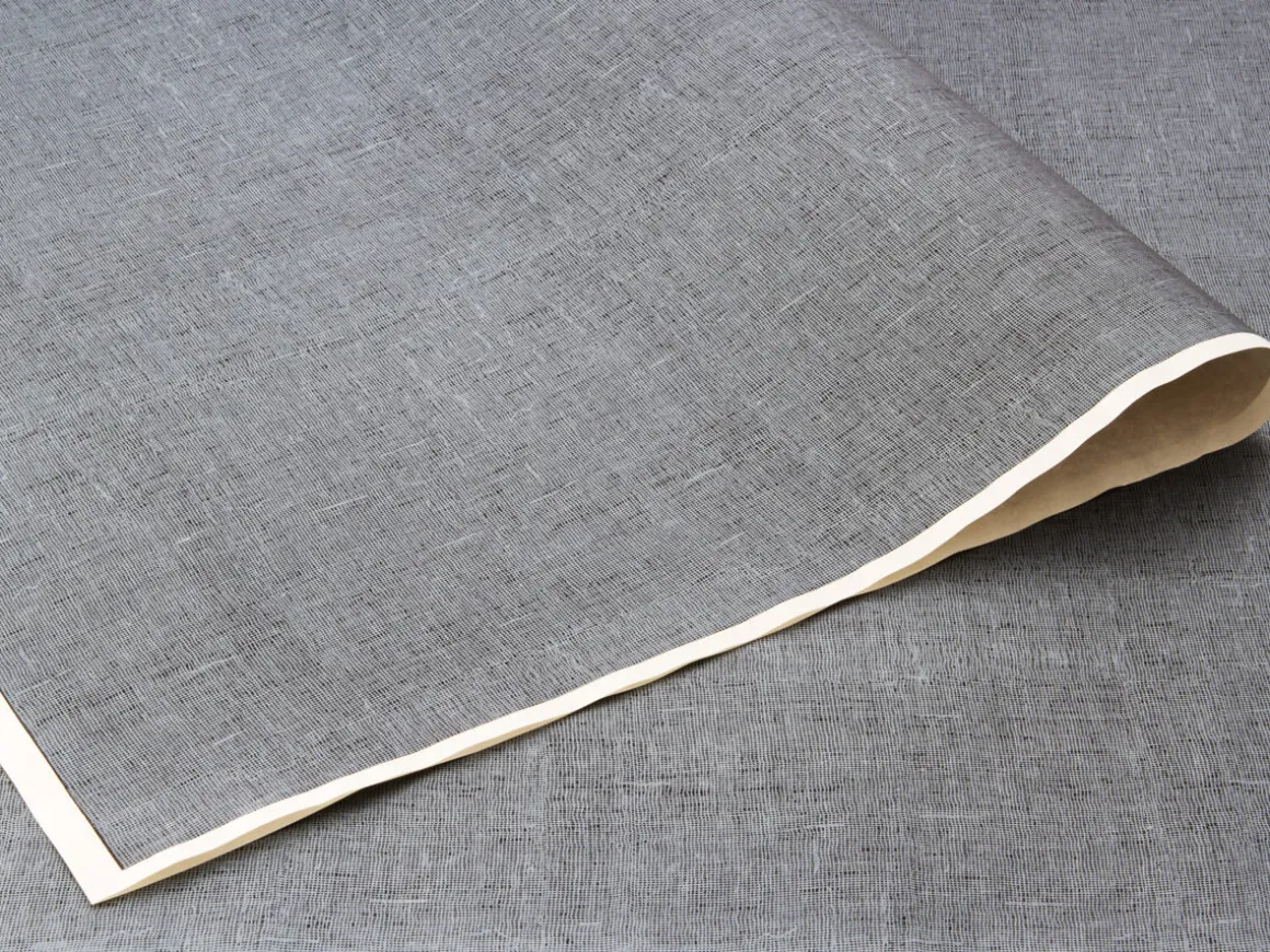 ORYOKI Japanpapier*Japanpapier Chiyogami, Silbergaze auf Schwarz