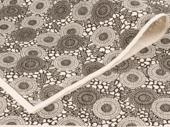 ORYOKI Japanpapier*Japanpapier Katazome, Blüten und Ranken s/w