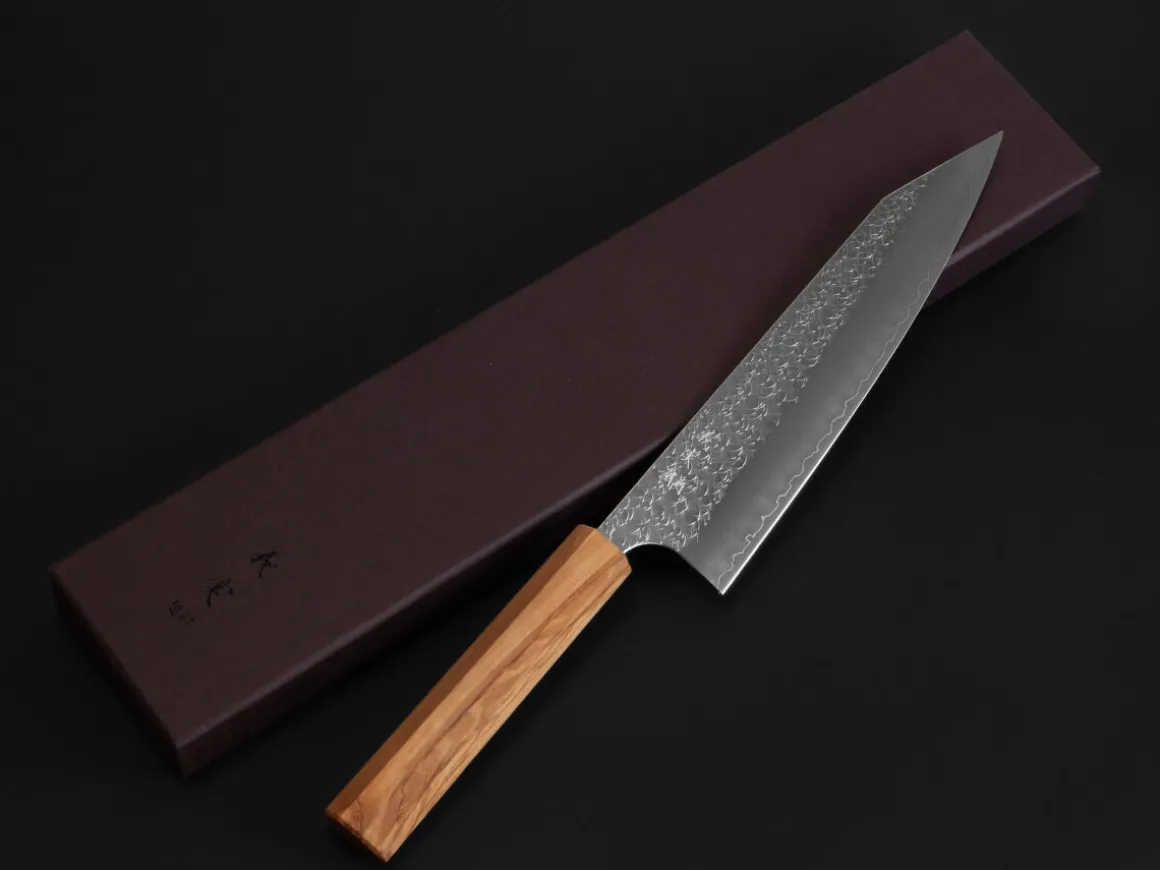 ORYOKI Gyuto Messer*Kiritsuke Messer MINAMO 210, SG2, Olive