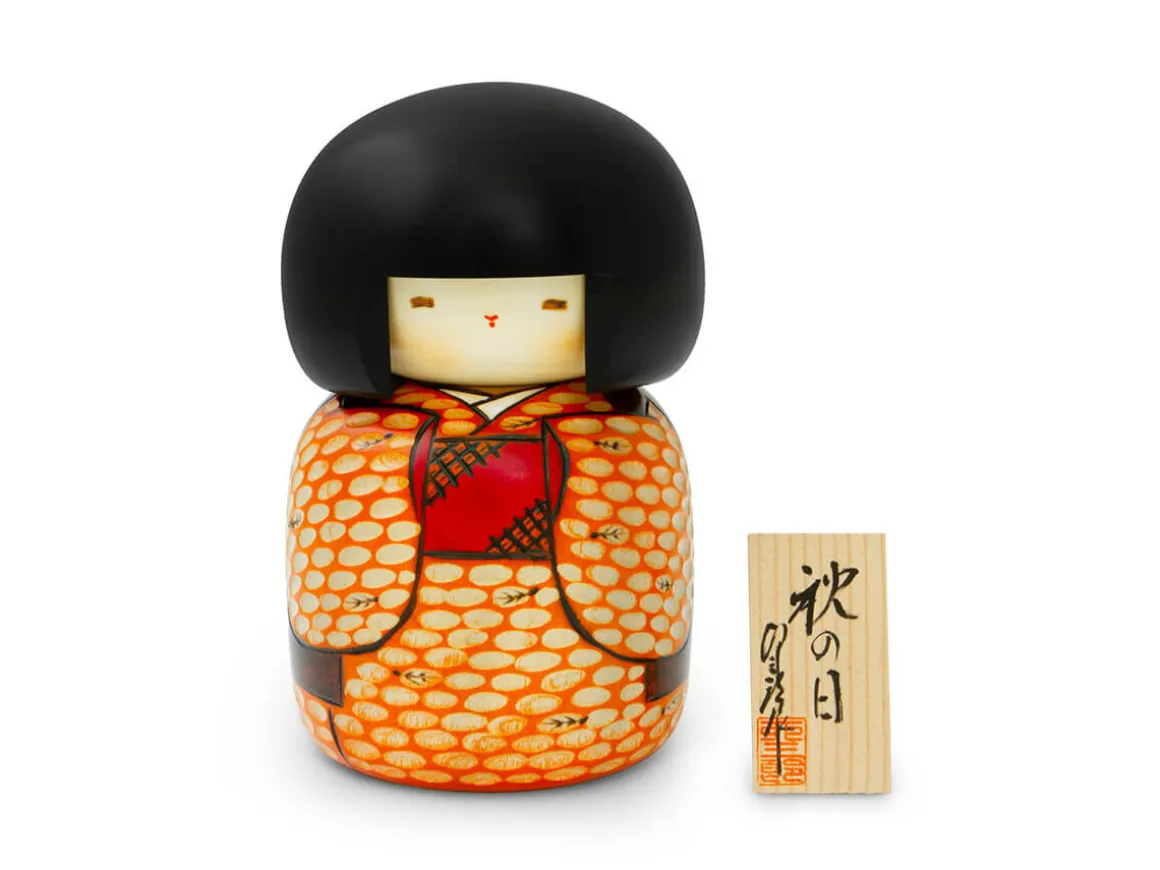 ORYOKI Kokeshi*Kokeshi: Dekofigur Aki no hi (M) Autumn Day