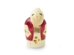 ORYOKI Kokeshi*Kokeshi: Holzfigur Enmanchoju (Paar)