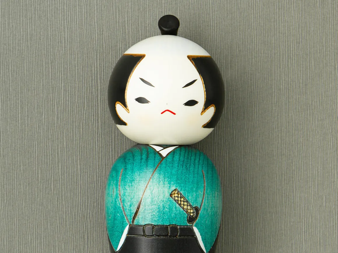 ORYOKI Kokeshi*Kokeshi: Holzfigur Samurai
