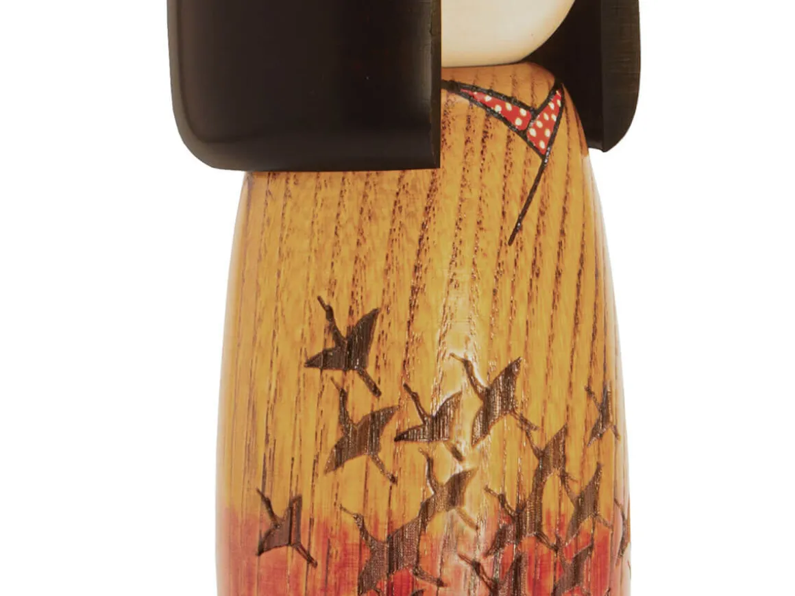 ORYOKI Kokeshi*Kokeshi: Holzpuppe Tsuru no mai