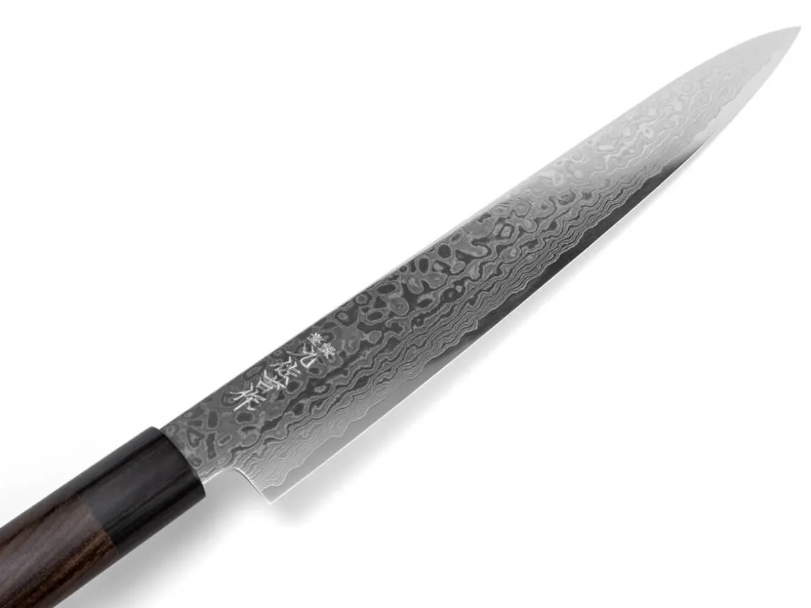 ORYOKI Sashimi Messer|Damastmesser*KYUSAKICHI ZA Damascus Sujihiki 240, 69 Lagen