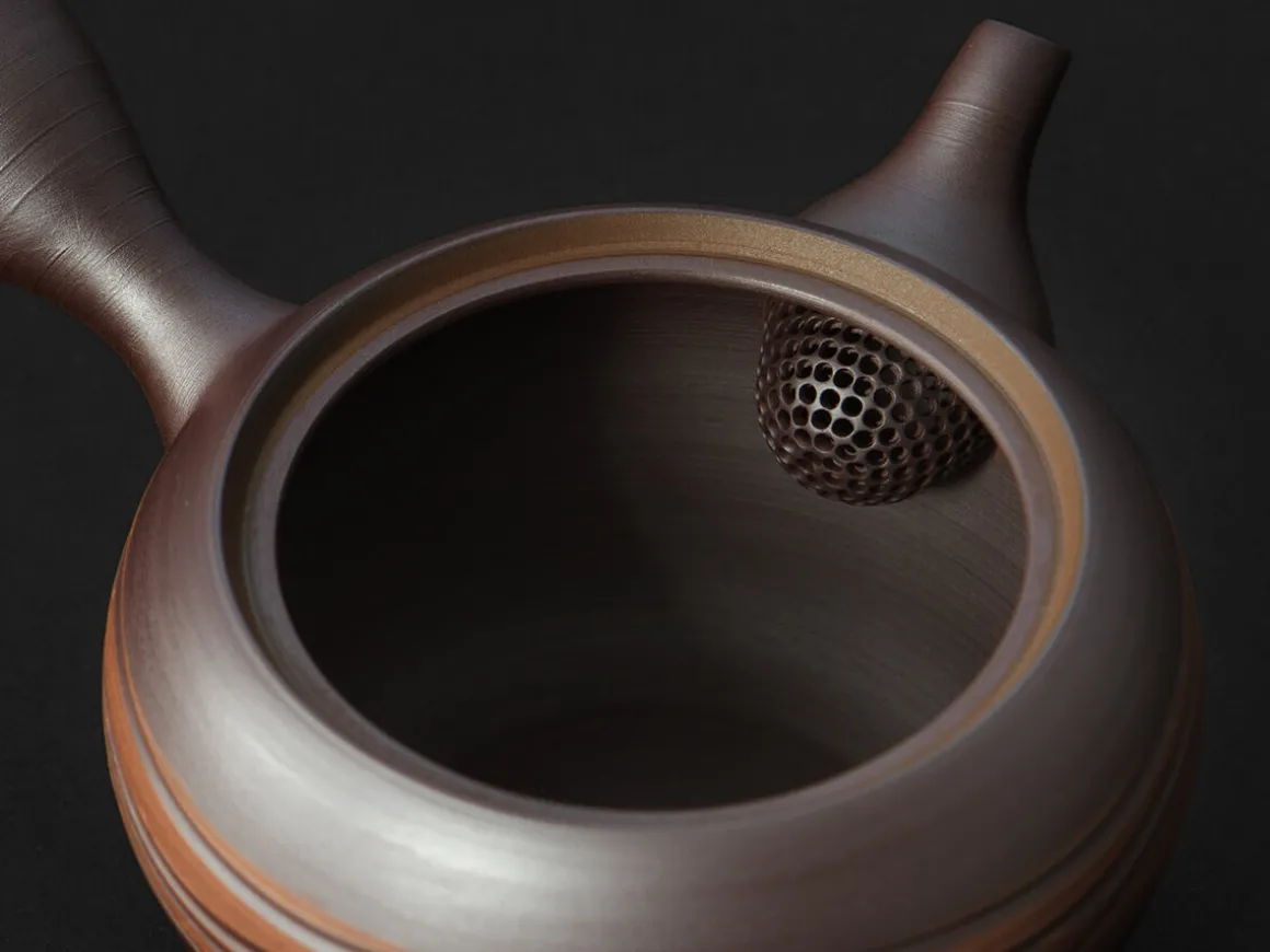ORYOKI Japanische Teekannen|Teegeschirr*Kyusu Akebono Ryusen, Banko Yaki, 250 ml