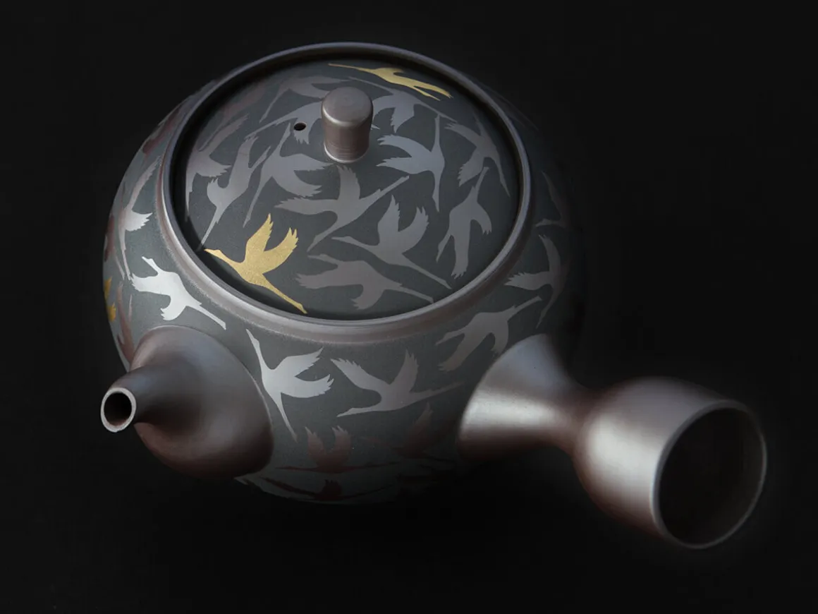ORYOKI Japanische Teekannen|Teegeschirr*Kyusu Kintsuru Mitsukoshi, Banko Yaki