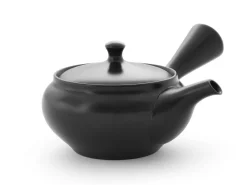 ORYOKI Japanische Teekannen|Teegeschirr*Kyusu Kuro Hiramaru, japanische Teekanne