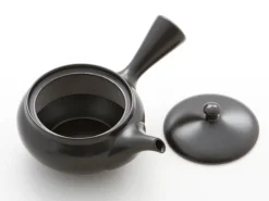 ORYOKI Japanische Teekannen|Teegeschirr*Kyusu Kuro Hiramaru, japanische Teekanne