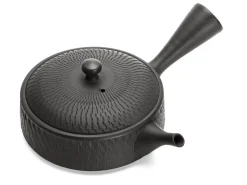 ORYOKI Japanische Teekannen|Teegeschirr*Kyusu Kuro Kittate Tobikanna, 180 ml