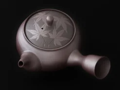 ORYOKI Japanische Teekannen|Teegeschirr*Kyusu Kuro Momiji, Banko Yaki, 350 ml
