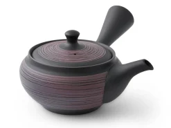 ORYOKI Japanische Teekannen|Teegeschirr*Kyusu Kurohira Murasakikusime, japanische Teekanne
