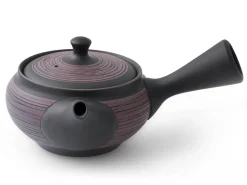 ORYOKI Japanische Teekannen|Teegeschirr*Kyusu Kurohira Murasakikusime, japanische Teekanne