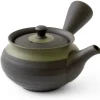 ORYOKI Japanische Teekannen|Teegeschirr*Kyusu Midorierimaki, japanische Teekanne mit Seitengriff