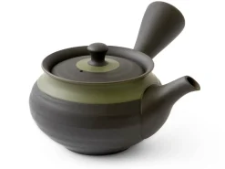 ORYOKI Japanische Teekannen|Teegeschirr*Kyusu Midorierimaki, japanische Teekanne mit Seitengriff
