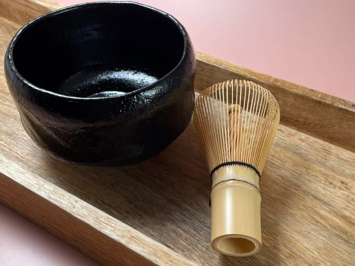 ORYOKI Matcha Besen Und Löffel*Matcha Besen golden bamboo 120
