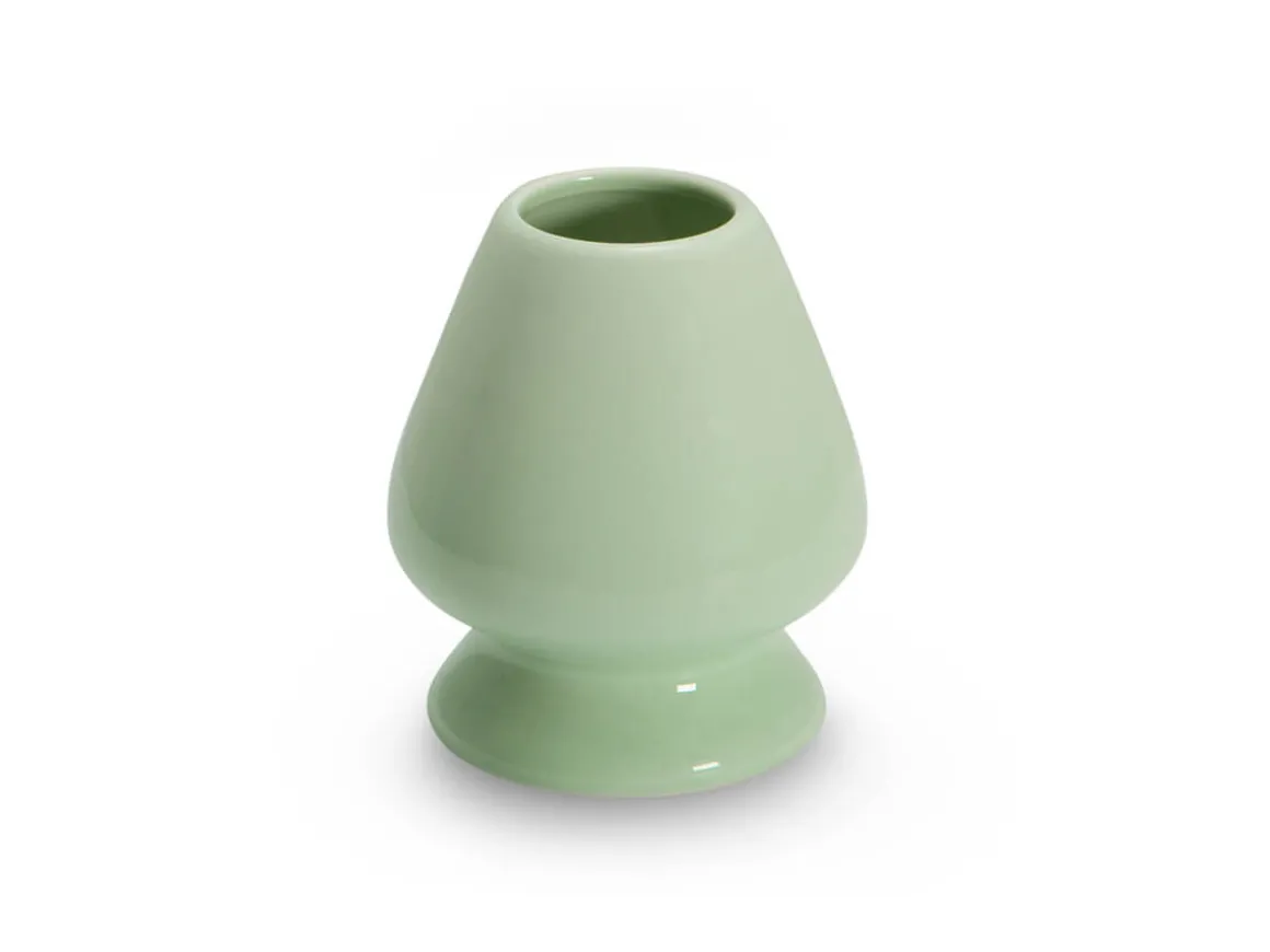 ORYOKI Matcha Besen Und Löffel*Matcha Besenständer, Kusenaoshi, hellgrün