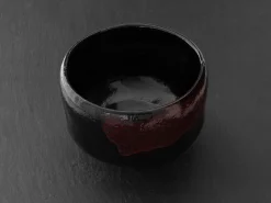 ORYOKI Matcha Schalen|Teegeschirr*Matcha Schale Raku schwarz, Kyoto Japan