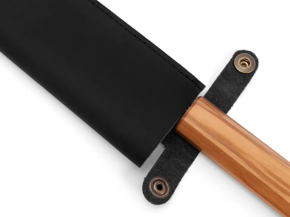 ORYOKI Messer-Zubehör*Messerhülle Bunka 185, Leder Vintage schwarz