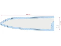 ORYOKI Messer-Zubehör*Messerhülle Leder Gyuto, schwarz