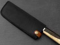 ORYOKI Messer-Zubehör*Messerhülle Leder Nakiri, schwarz