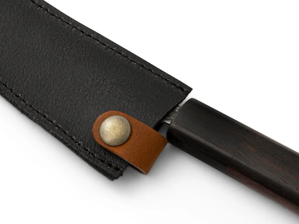 ORYOKI Messer-Zubehör*Messerhülle Leder Petty, schwarz