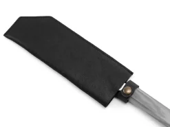 ORYOKI Messer-Zubehör*Messerhülle Santoku 185, Leder Vintage schwarz