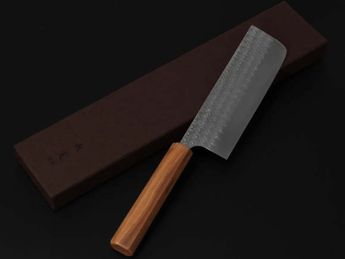 ORYOKI Nakiri Messer|Damastmesser*Nakiri Messer MINAMO 170, SG2, Olive