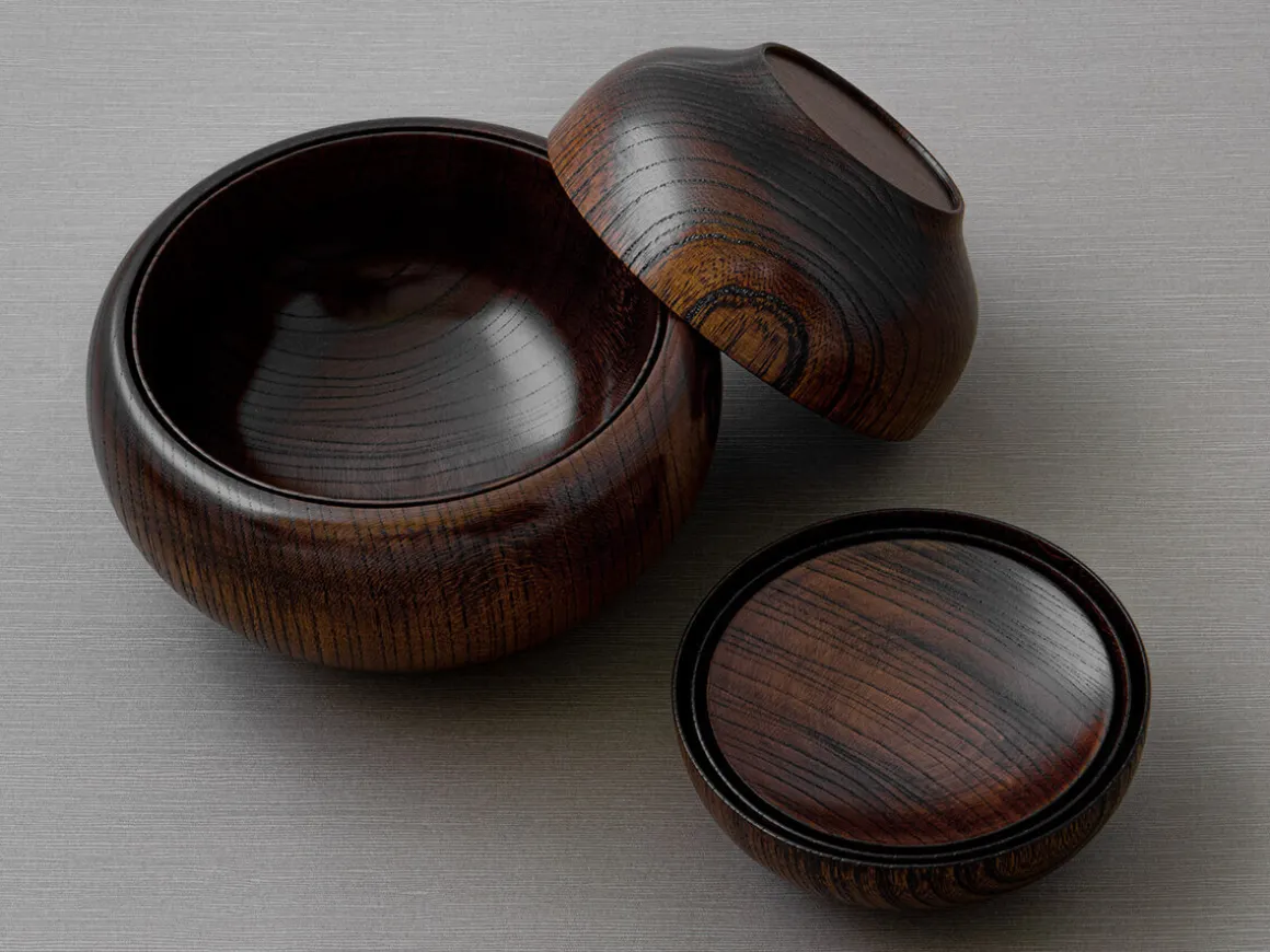 ORYOKI Holzschalen|Oryoki*Schalenset braun