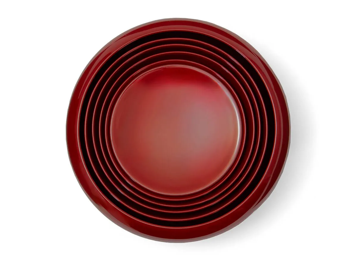 ORYOKI Holzschalen|Oryoki*Schalenset rot, 6-teilig