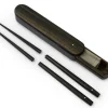 ORYOKI Essstäbchen*Premium Essstäbchen Set, teilbar, mit Ebenholz Case