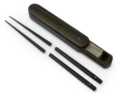 ORYOKI Essstäbchen*Premium Essstäbchen Set, teilbar, mit Ebenholz Case