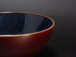 ORYOKI Ramen-Schüsseln Und Schalen|Japanisches Porzellan*Ramen Bowl Pirka, 19,5 cm, amber