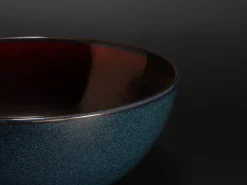 ORYOKI Ramen-Schüsseln Und Schalen|Japanisches Porzellan*Ramen Bowl Pirka, 19,5 cm, cobalt
