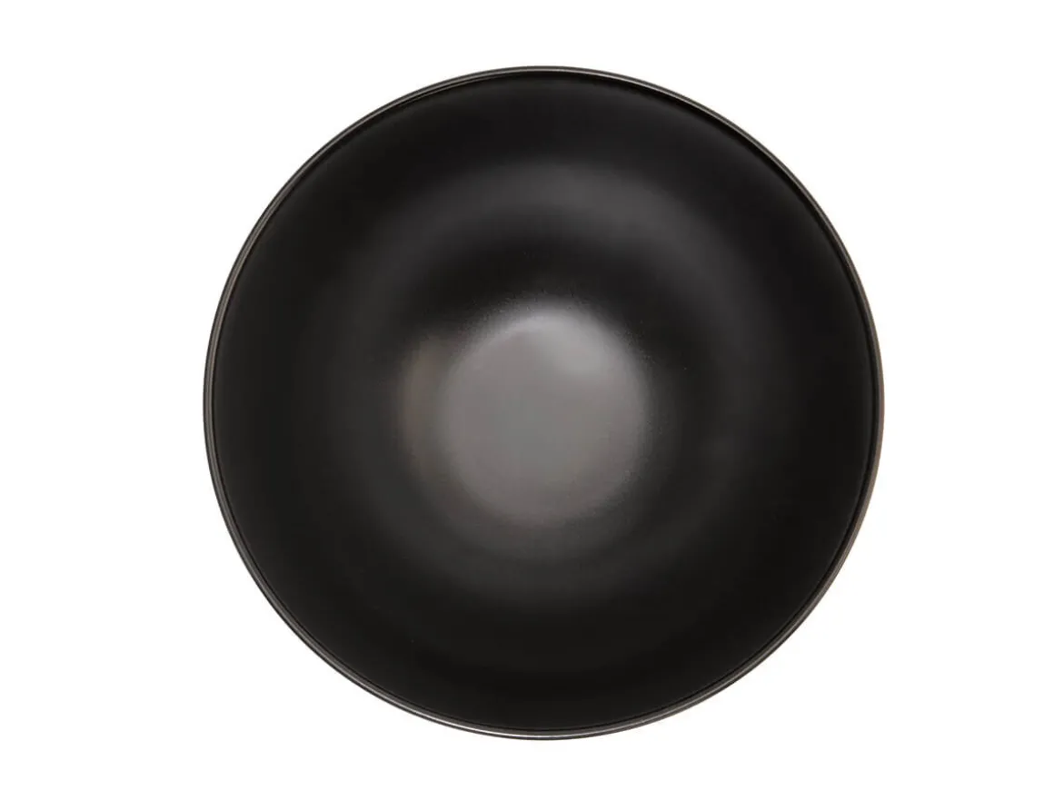 ORYOKI Ramen-Schüsseln Und Schalen|Japanisches Porzellan*Ramen Bowl Urumi black, 19 cm