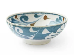 ORYOKI Ramen-Schüsseln Und Schalen|Japanisches Porzellan*Ramen Schüssel Kimo, blau, 21,5 cm