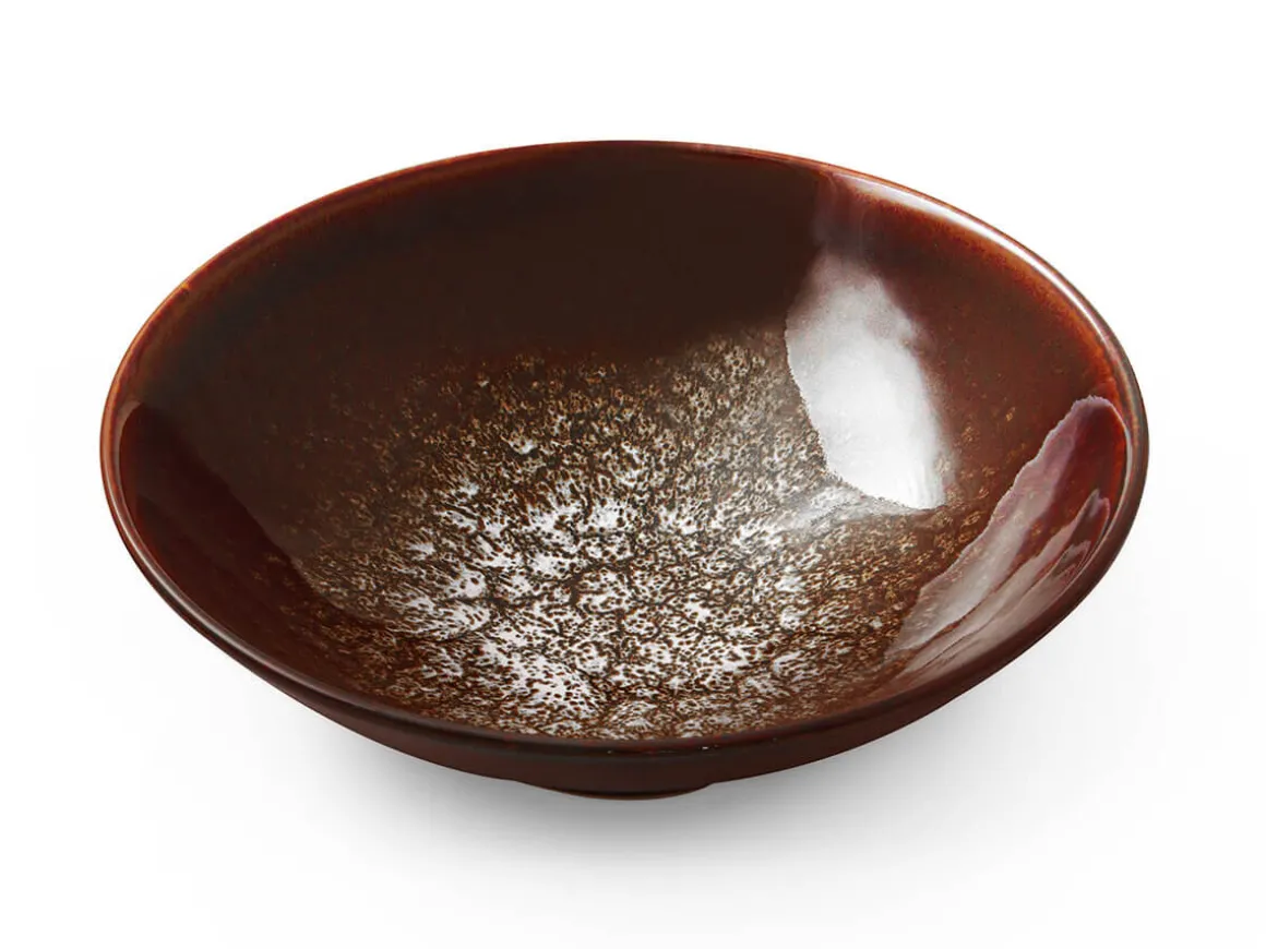 ORYOKI Ramen-Schüsseln Und Schalen|Japanisches Porzellan*Ramen Schüssel Tsuya, rot, 24,5 cm