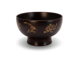 ORYOKI Holzschalen|Lacquerware*Reisschale Urushi Manga, 300 ml