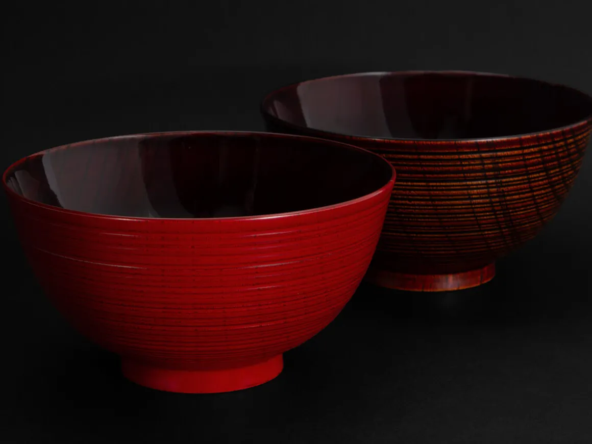 ORYOKI Holzschalen|Lacquerware*Reisschale Urushi Shinsa, 360 ml