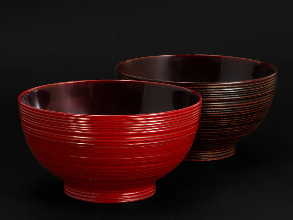 ORYOKI Holzschalen|Lacquerware*Reisschale Urushi Shujiro, 320 ml