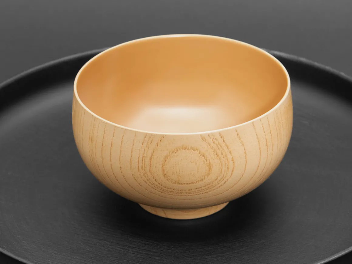 ORYOKI Holzschalen|Lacquerware*Reisschüssel Kumi-wan, 550 ml, natur