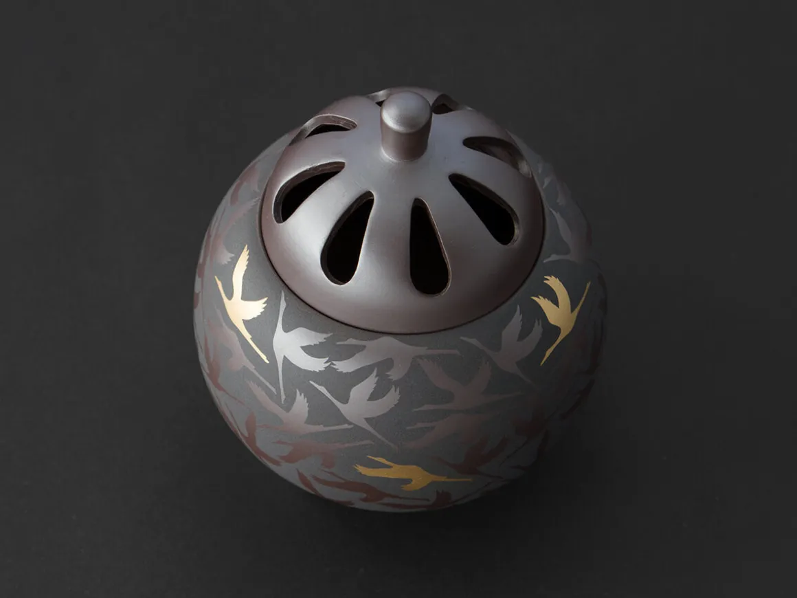 ORYOKI Räuchergefässe*Räuchergefäß Kintsuru Mitsukoshi, mit Geschenkbox
