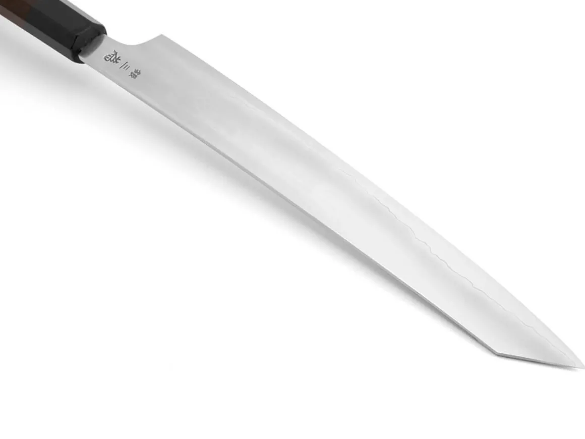 ORYOKI Sashimi Messer*Sakai Takayuki Silver3 Kengata Yanagiba 270, Ebony