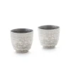 ORYOKI Sake|Japanisches Porzellan*Sake Becher, Silber, 2er Set