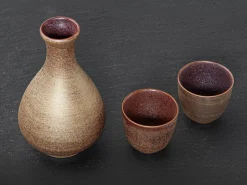 ORYOKI Sake|Japanisches Porzellan*Sake Set Gold, 1 Karaffe, 4 Becher