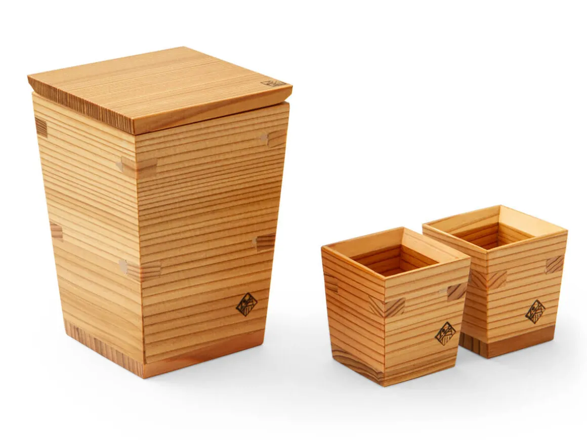 ORYOKI Sake*Sake Set Tokuri, Holz