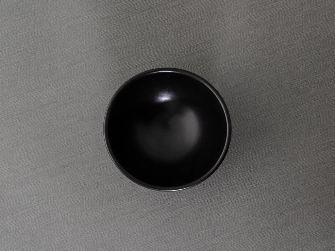 ORYOKI Reisschalen|Japanisches Porzellan*Schalen Infinity, 2 Größen, schwarz