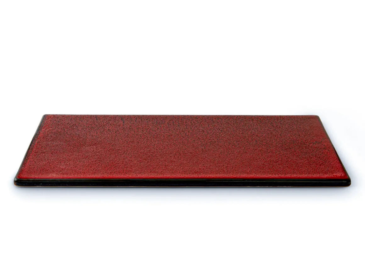 ORYOKI Sushi Teller|Japanisches Porzellan*Servierplatte, Serviertablet Shuin, rot