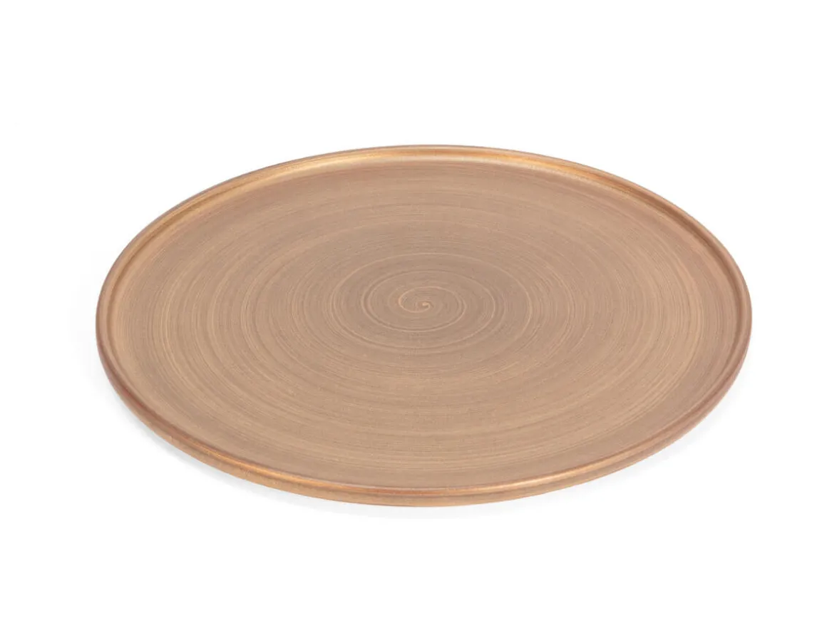 ORYOKI Japanisches Porzellan*Shusetsu Porzellanplatte Gold, stapelbar
