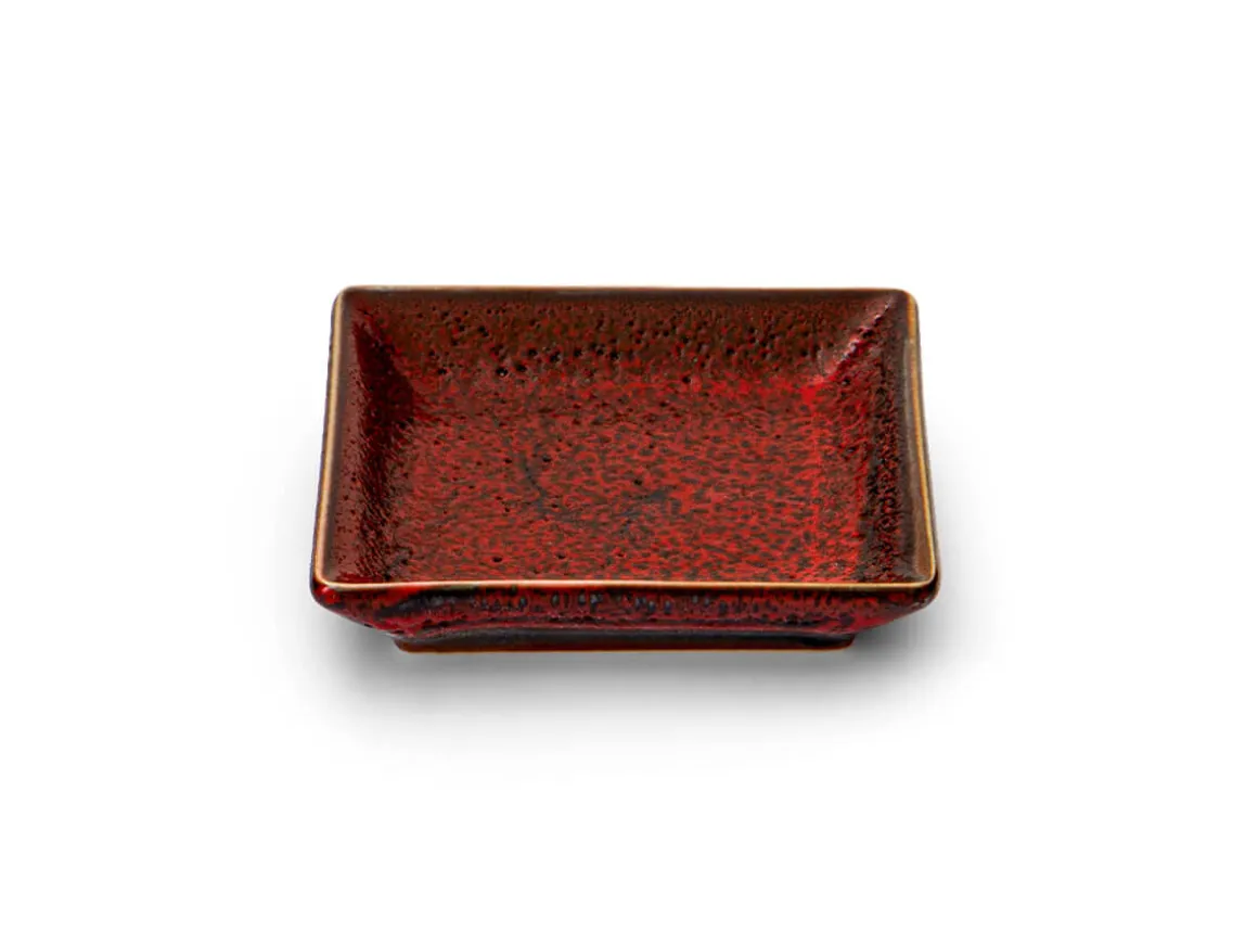 ORYOKI Sushi Saucenschalen|Japanisches Porzellan*Soßenschälchen Shuin, rot