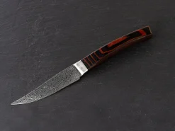ORYOKI Damastmesser*Steak Messer Nami mahagoni, wilder Damast, 70 Lagen